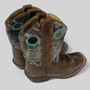 Smoky Mountain cowboy boots size 12 B kids unisex camouflage accent leather
